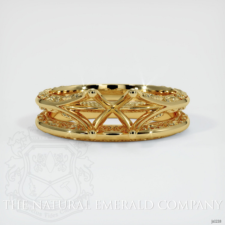 18K Yellow Gold Antique Style Ring Setting
