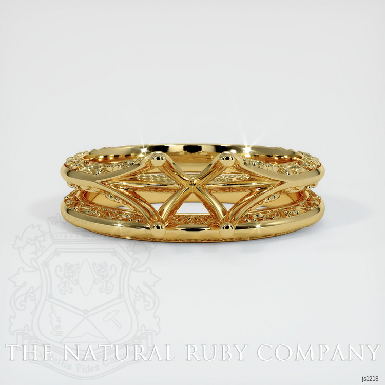 18K Yellow Gold Antique Style Ring Setting