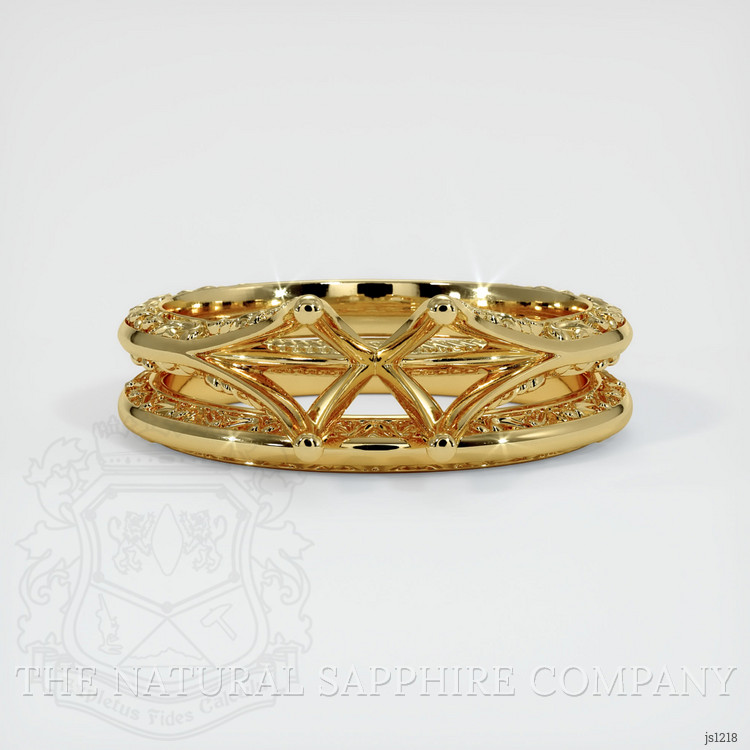 18K Yellow Gold Antique Style Ring Setting