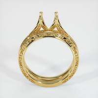 18K Yellow Gold Antique Style Ring Setting Image