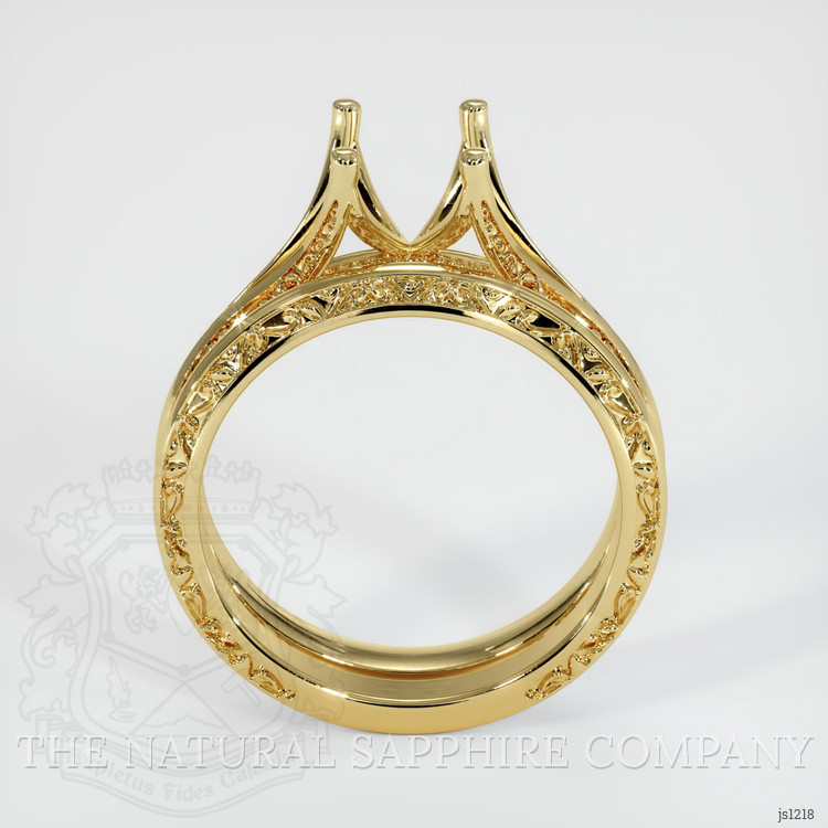18K Yellow Gold Antique Style Ring Setting