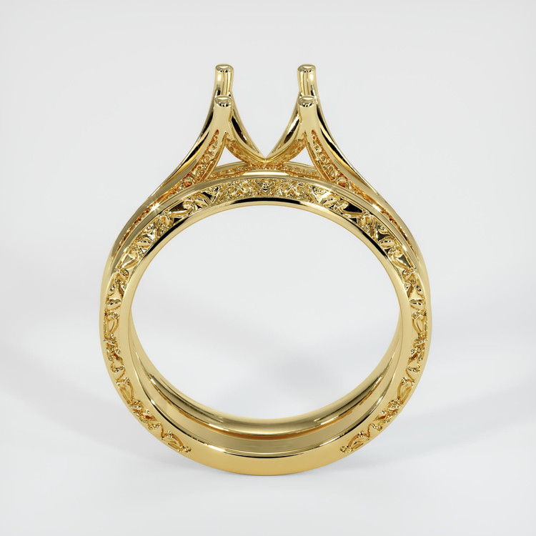 18K Yellow Gold Antique Style Ring Setting