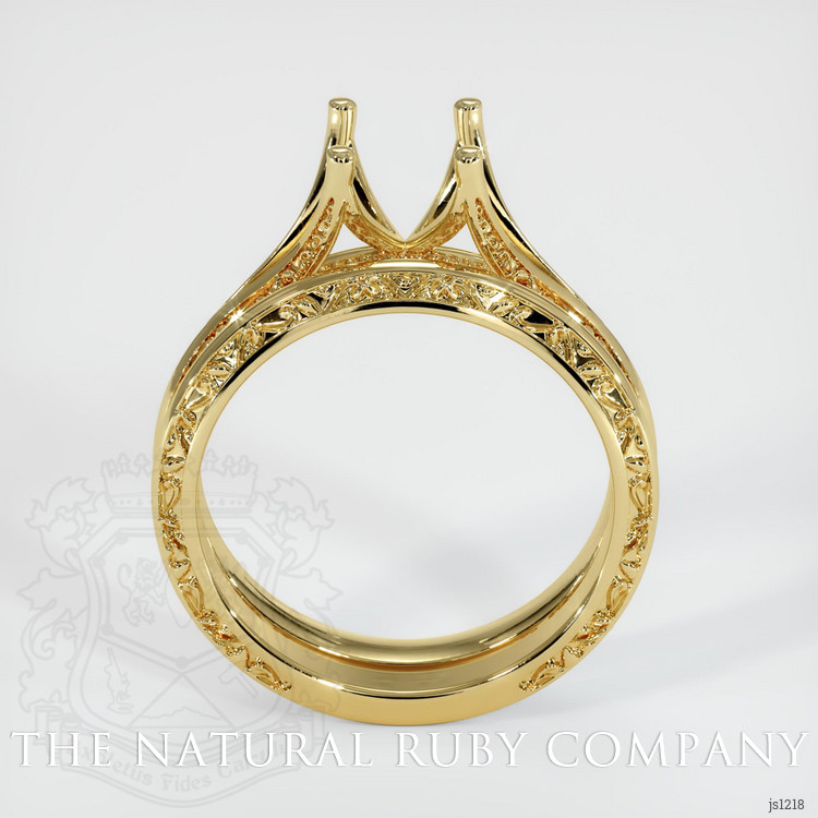 18K Yellow Gold Antique Style Ring Setting