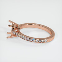 14K Rose Gold Pave Ring Setting Image