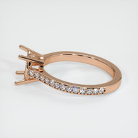 18K Rose Gold Pave Ring Setting Image