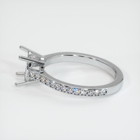 18K White Gold Pave Ring Setting Image