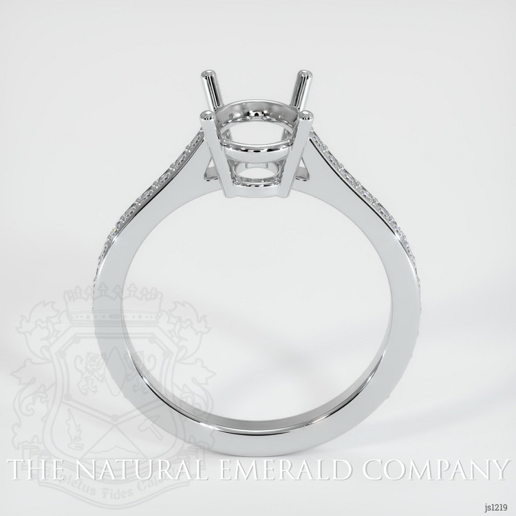 18K White Gold Pave Ring Setting