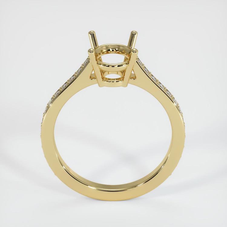 14K Yellow Gold Pave Ring Setting