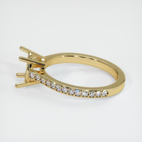 18K Yellow Gold Pave Ring Setting Image