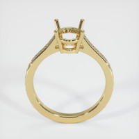 18K Yellow Gold Pave Ring Setting Image