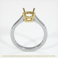 18K Yellow & White Pave Ring Setting Image