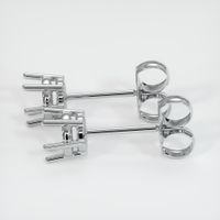 18K White Gold Studs Earring Setting Image