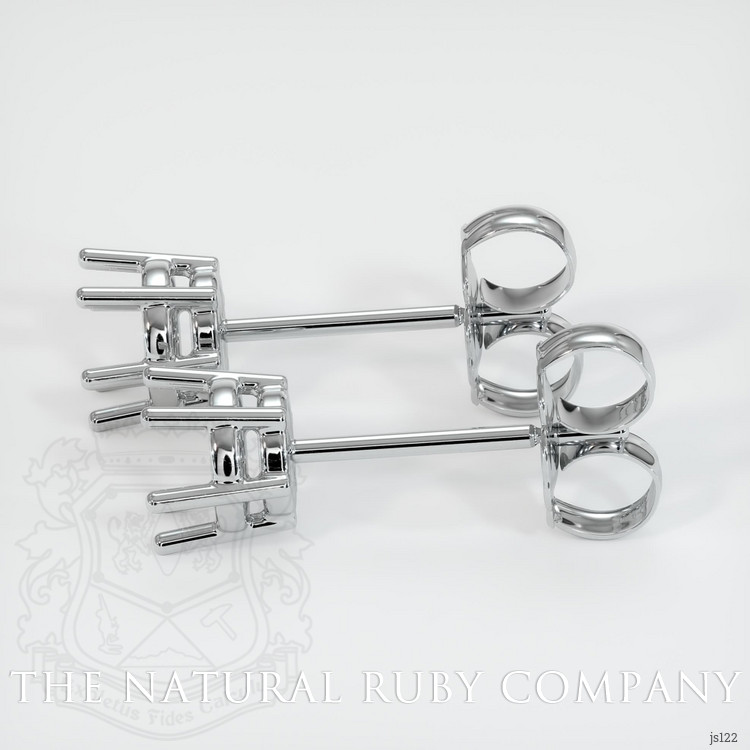 18K White Gold Studs Earring Setting