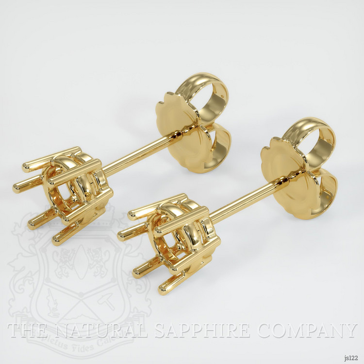 14K Yellow Gold Studs Earring Setting