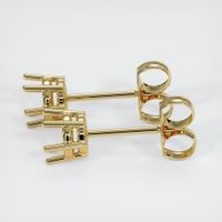 14K Yellow Gold Studs Earring Setting Image