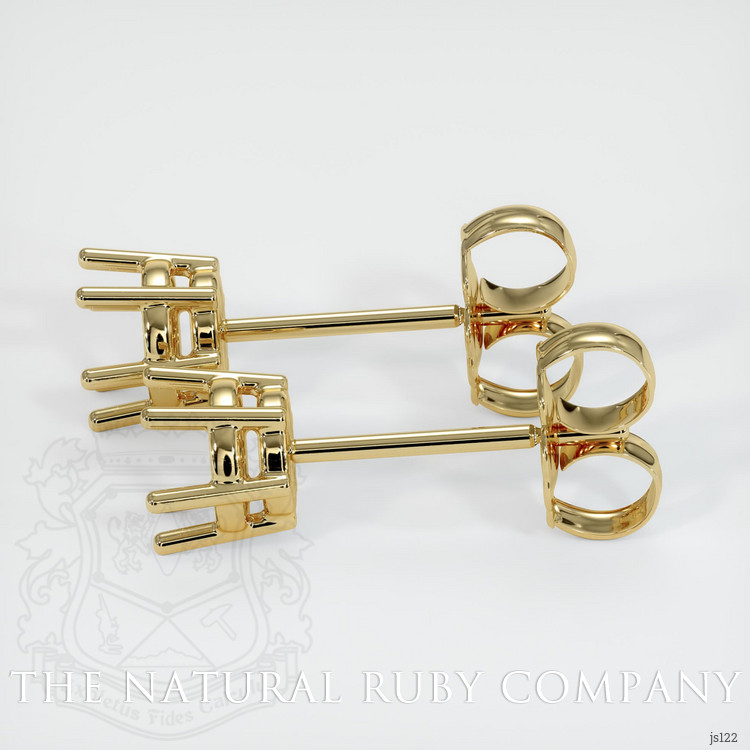14K Yellow Gold Studs Earring Setting