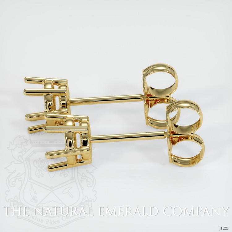 18K Yellow Gold Studs Earring Setting