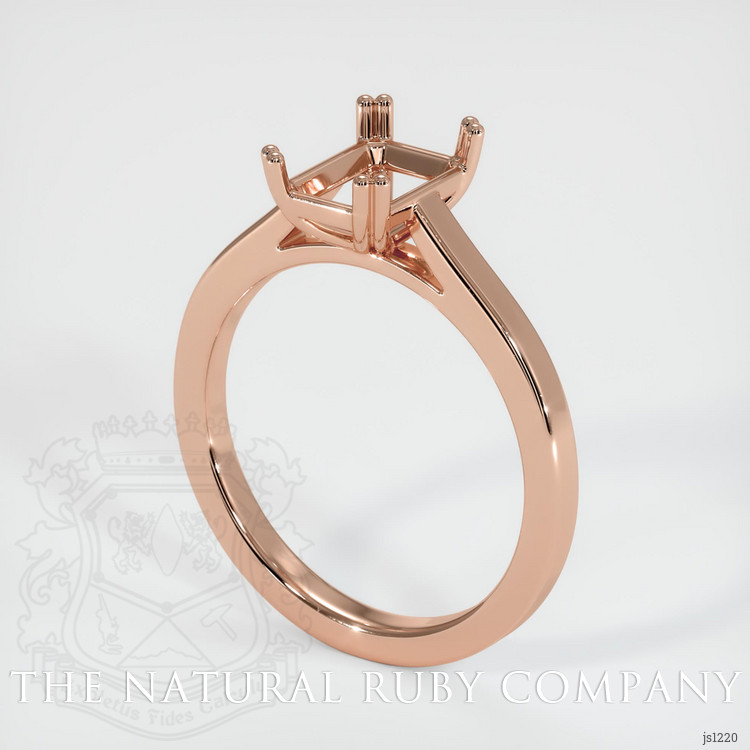 14K Rose Gold Solitaire Ring Setting