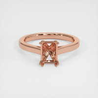 14K Rose Gold Solitaire Ring Setting Image