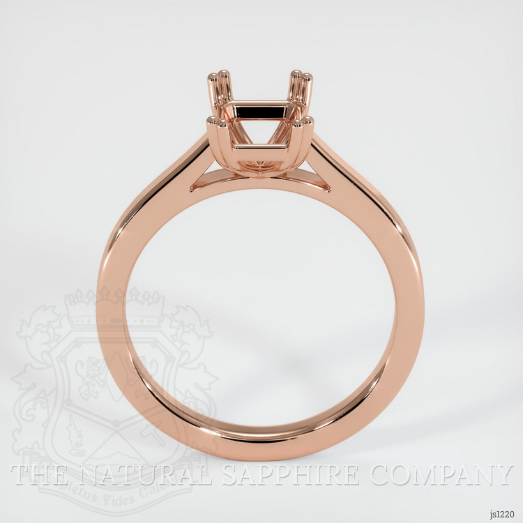 14K Rose Gold Solitaire Ring Setting