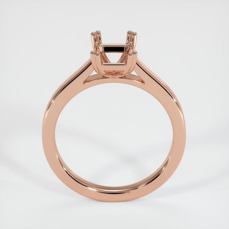 14K Rose Gold Solitaire Ring Setting