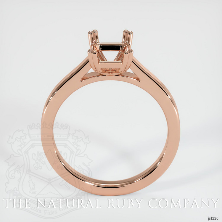 14K Rose Gold Solitaire Ring Setting