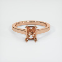 18K Rose Gold Solitaire Ring Setting Image
