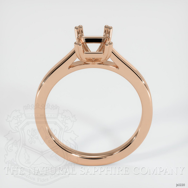 18K Rose Gold Solitaire Ring Setting