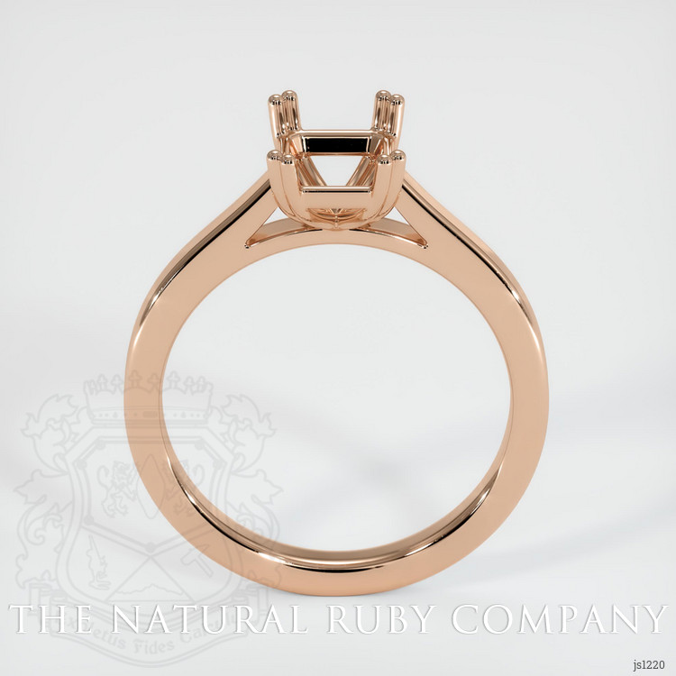 18K Rose Gold Solitaire Ring Setting