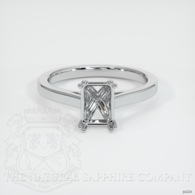 Silver Solitaire Ring Setting
