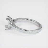 14K White Gold Solitaire Ring Setting Image