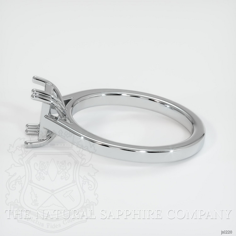 14K White Gold Solitaire Ring Setting