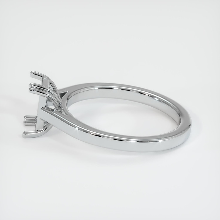 14K White Gold Solitaire Ring Setting