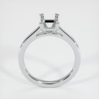 14K White Gold Solitaire Ring Setting Image