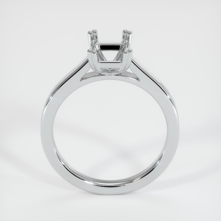 14K White Gold Solitaire Ring Setting