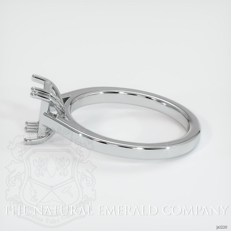 18K White Gold Solitaire Ring Setting