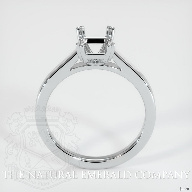 18K White Gold Solitaire Ring Setting