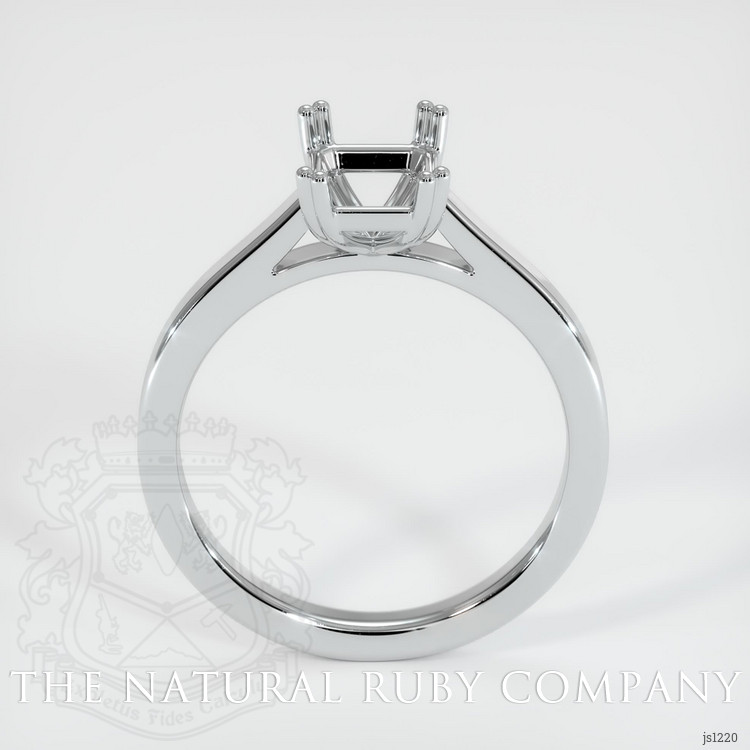 18K White Gold Solitaire Ring Setting