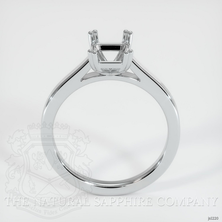 18K White Gold Solitaire Ring Setting