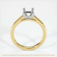 14K White & Yellow Solitaire Ring Setting Image