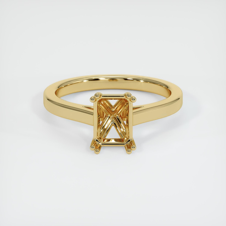 10K Yellow Gold Solitaire Ring Setting