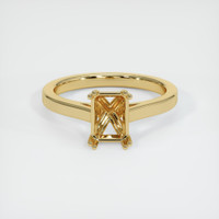 14K Yellow Gold Solitaire Ring Setting Image