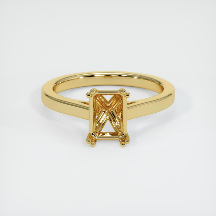 18K Yellow Gold Solitaire Ring Setting