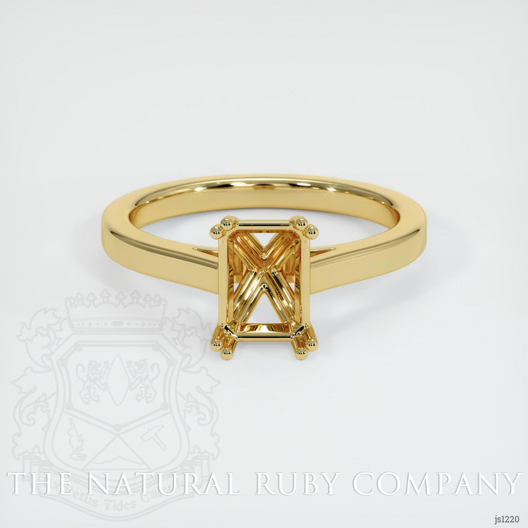 18K Yellow Gold Solitaire Ring Setting