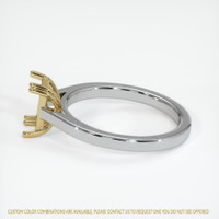 14K Yellow & White Solitaire Ring Setting Image