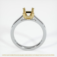 14K Yellow & White Solitaire Ring Setting Image