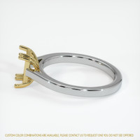 18K Yellow & White Solitaire Ring Setting Image