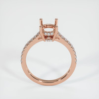 14K Rose Gold Pave Ring Setting Image