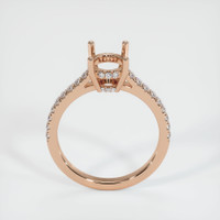 18K Rose Gold Pave Ring Setting Image