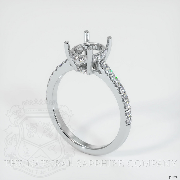 Silver Pave Ring Setting